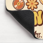 カスタムレトロ「Groovy Principal」波形ヴィンテージ マウスパッド (コーナー)