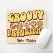 カスタムレトロ「Groovy Principal」波形ヴィンテージ マウスパッド (マウス)