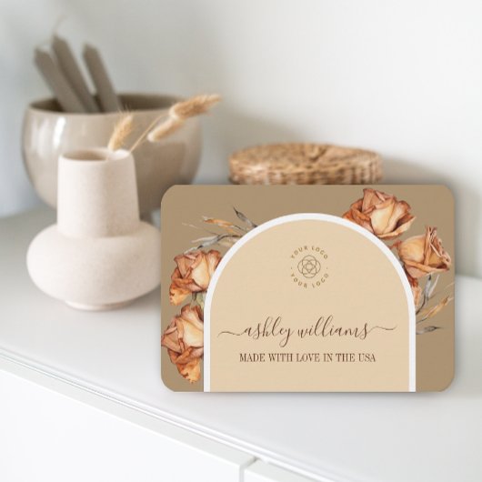 カスタムレトロArchスクリプトバラフェミニン 名刺