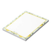 カスタムレモンと花のノートパッド ノートパッド (回転)