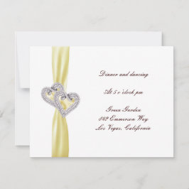 カスタムレモンハート披露宴カード 招待状