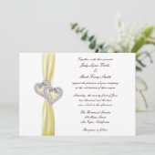 カスタムレモンハート結婚式招待状 招待状 (スタンド正面)