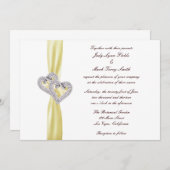 カスタムレモンハート結婚式招待状 招待状 (正面/裏面)