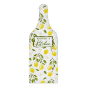 カスタムレモン、柑橘類イエロー、グリーン カッティングボード (正面)