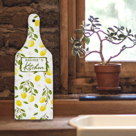 カスタムレモン、柑橘類イエロー、グリーン カッティングボード