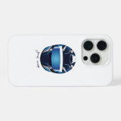 カスタムレーシングヘルメットグラフィック – プロフェッショナルドライバー iPhoneケース (裏面横)