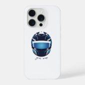 カスタムレーシングヘルメットグラフィック – プロフェッショナルドライバー iPhoneケース (裏面)