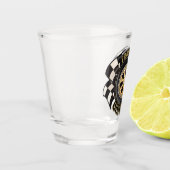 カスタムレーシング改造フラッグ車庫 ショットグラス (左)