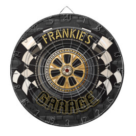 カスタムレーシング改造フラッグ車庫 ダーツボード