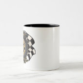 カスタムレーシング改造フラッグ車庫 ツートーンマグカップ (中央)