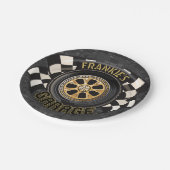 カスタムレーシング改造フラッグ車庫 ペーパープレート (アングル)