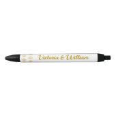 カスタムレース書結婚式の引き出物ズ 黒ボールペン (正面)