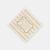 カスタムレース記念日ウェディングレセプションナプキンス スタンダードカクテルナプキン (角)