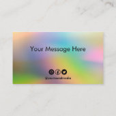 カスタムロイヤリティカード 名刺 (裏面)