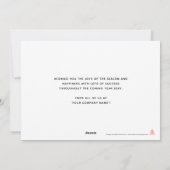 カスタムロエレガントゴシンプル金ゴールドクリスマス シーズンカード (裏面)