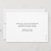 カスタムロエレガントゴシンプル金ゴールドクリスマス シーズンカード (裏面)