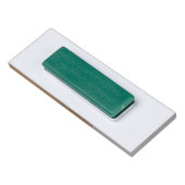 カスタムロエレガントゴ・オレンジ色の白いマグネットタイトル 名札 (裏面)