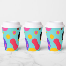 カスタムロカラフルゴ気泡紙カップ12oz 紙コップ