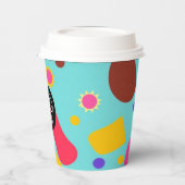 カスタムロカラフルゴ紙カップ8oz 紙コップ (左)