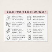 カスタムログラデーションゴ粉体眉アフターケアカード (裏面)