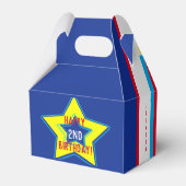 カスタムロケット任務スマイル写真誕生日 フェイバーボックス (裏面サイド)