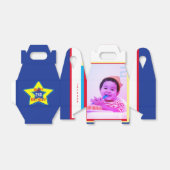 カスタムロケット任務スマイル写真誕生日 フェイバーボックス (折り畳みなし)