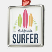 カスタムロケーションサーファーオーナメント メタルオーナメント (左)