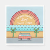 カスタムロケーションサーファー紙ナプキン スタンダードランチョンナプキン (正面)