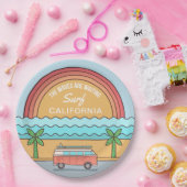 カスタムロケーションサーファー紙プレート ペーパープレート (パーティー)