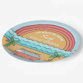 カスタムロケーションサーファー紙プレート ペーパープレート (アングル)