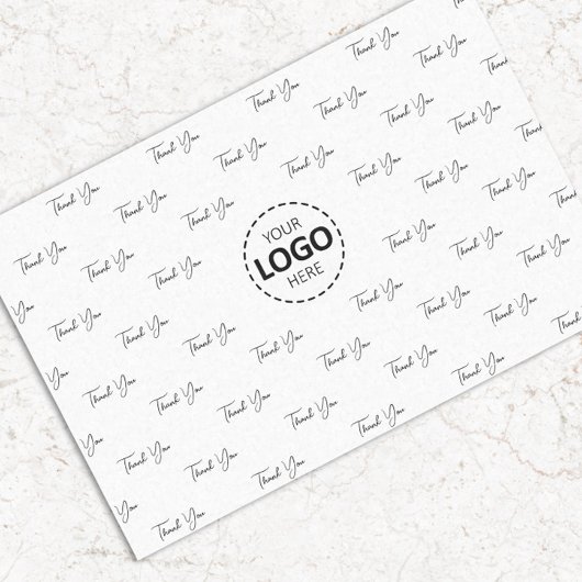 カスタムロゴありがとうごパターン 薄葉紙