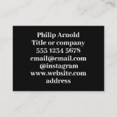 カスタムロゴおよびQRコード名刺 名刺 (裏面)