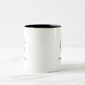 カスタムロゴとウェブサイトのモダンプロモーション ツートーンマグカップ (中央)