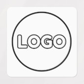 カスタムロゴとテキストのスクエアファブリッククロージング ラベル (デザイン1)