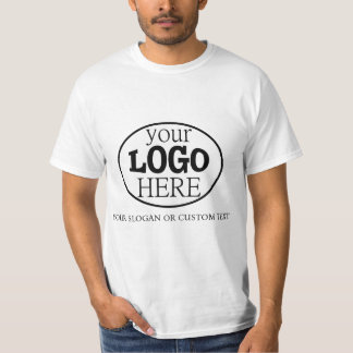 カスタムロゴとテキスト Tシャツ