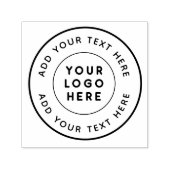 カスタムロゴとパーソナライズされた文字ラウンド セルフインキングスタンプ (デザイン)