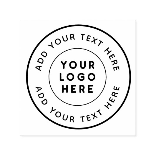 カスタムロゴとパーソナライズされた文字ラウンド セルフインキングスタンプ (デザイン)