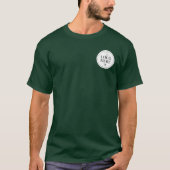 カスタムロゴと会社名 モダン ミニマリスト プロモーション Tシャツ (正面)