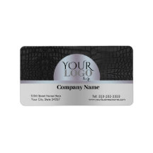 カスタムロゴと会社名Blackフェイク Crocodile