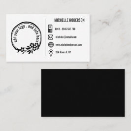 カスタムロゴと基本情報 名刺