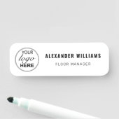 カスタムロゴと従業員 名札 (インサイチュ)