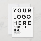 カスタムロゴと文字のモダンシャープな招待状 (正面)