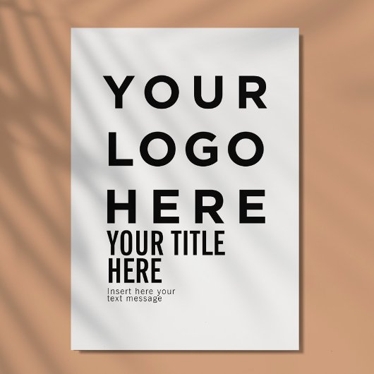 カスタムロゴと文字のモダンシャープな招待状