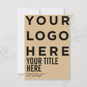 カスタムロゴと文字のモダンシャープな招待状