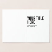 カスタムロゴと文字モダンフォイルの招待状 箔カード (内部)