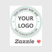 カスタムロゴと文字ラウンドステッカーあなたの色 シール (シート)