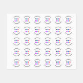 カスタムロゴと文字ラベパーソナライズされたルテンプレート ラベル (シート)