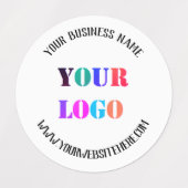 カスタムロゴと文字ラベパーソナライズされたルテンプレート ラベル (デザイン2)