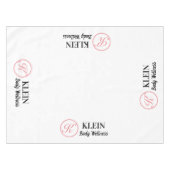 カスタムロゴと文字付きテーブルクロス テーブルクロス (正面(横))