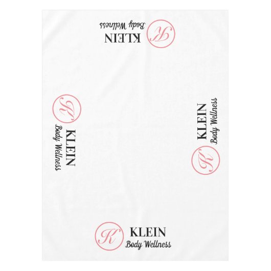 カスタムロゴと文字付きテーブルクロス テーブルクロス (正面)